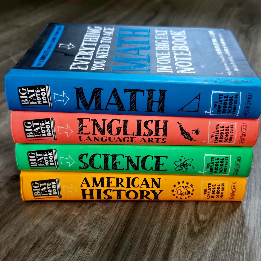 Big Fat Notebook Everything You Need to Ace Middle School 4 Subject Book Lot